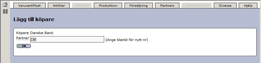 Senast Uppdaterad: 10-05-19 Exder Danske Bank EDI Sida 10 av 35 Ni får sedan ange ett partner-id