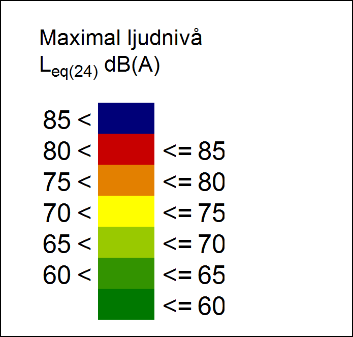 Efter utbyggnad Med nya bostäder vid Gullvivevägen beräknas de ekvivalenta ljudnivåerna vid befintliga hus att öka något.