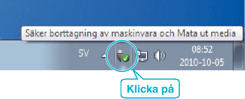 Kopiering 0 Radera videor som du inte vill ha kvar innan du säkerhetskopierar Det tar tid att säkerhetskopiera många videor Radera filer som du inte vill ha (A sid 41) Koppla bort denna enhet från