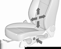Stolar, säkerhetsfunktioner 49 Sitshöjd Sätets lutning Svankstöd Pumpa med spaken uppåt = sätet hamnar högre neråt = sätet hamnar lägre Pumpa med spaken uppåt = framändan högre neråt = framändan