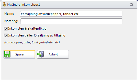 Installera kontoplan från fil Har du laddat ner en kontoplan som har fördefinerade postnamn så installeras den genom att klicka på knappen Installera från fil.