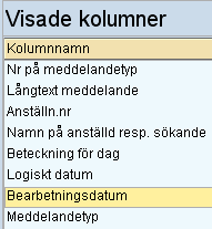 Fellista fr Time m info om bearbetningsdatum.