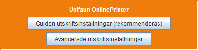 3 1 Ändra skrivarinställningar Unifaun OnlinePrinter Gå till Inställningar