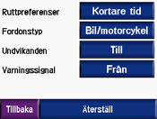 Anpassa zūmo Koppla in hörlurarna - anslut ett headset som tidigare har varit ihopparat eller välj Lägg till enhet. Bluetooth - aktivera/avaktivera Bluetoothfunktionerna.