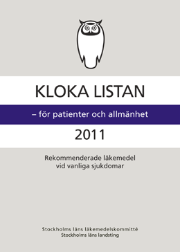 Urologi 58 Äldre och läkemedel 60 Ögon 64 Öron 65 Rekommenderade läkemedel vid vanliga sjukdomar Så här läser du Kloka Listan 8 Miljöeffekter av läkemedel 66 Stockholms läns läkemedelskommitté 68