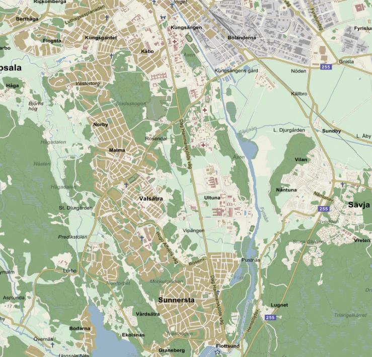 Nulägesanalys Utbud av dagligvarubutiker i omkringliggande närområde Studeras dagligvaruhandelns, dvs livsmedel och övriga dagligvaror, lokalisering i närområdet framgår att förekomsten av