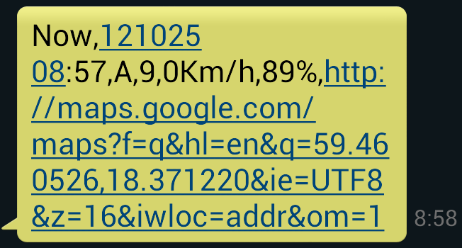 6 Få GPS positionen via SMS Nu vet vi att en GPS mottagare kan få sin position från satelliterna genom det system som kallas GPS. Den kan också få sin position från mobiltelefonmasterna, GSM.