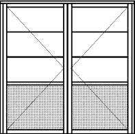 OFFERTSPECIFIKATION Sida 5 10 F11 ALU/Obj.Fönster Inåtg.Kop.2+1 V 680 X 1580 E4. 4mm HÄRDAD D23. 4 LE/ 4 HÄRDAD, ARGON -15 10 F16 F1 Balans Fast 680 X 2080 2 F24 ALU/Obj.