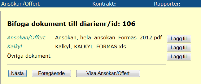 Fyll i Beskrivning, ange sökvägen till kalkylen på din dator via Bläddra och klicka på Lägg till.