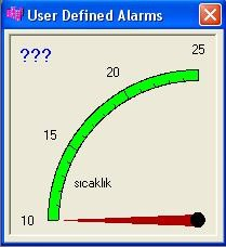 Användardefinierade Larm: Först måste det finnas ett definierat Alarm.