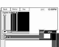 Navigation 167 Röstmeddelande Välj Voice Prompt (Röstmeddelande) för att visa alternativ för att stänga av eller hantera navigeringsröstmeddelanden. 2. Tryck på Delete Waypoints (Ta bort vägpunkter).