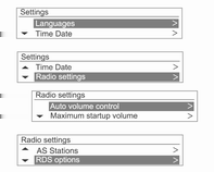 80 Radio FM/AM/DAB-meny Uppdatera FM/ AM/DAB-stationslista MENU-TUNE-knappen eller på P BACK-knappen för att hindra ändringarna från att sparas.