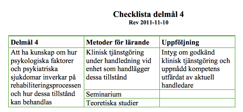 1. Beharska omradet och/eller fo rmaga att sjalvstandigt kunna handlagga 2. Ha kunskap om omradet och/eller fo rmagan att bedo ma 3.