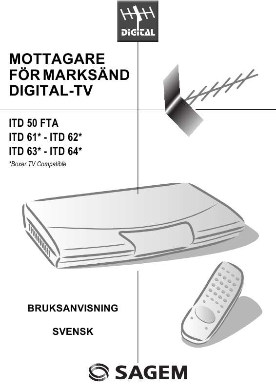 etc). Detaljerade användarinstruktioner finns i bruksanvisningen Instruktionsbok SAGEM ITD 63 Manual SAGEM ITD 63 Bruksanvisning