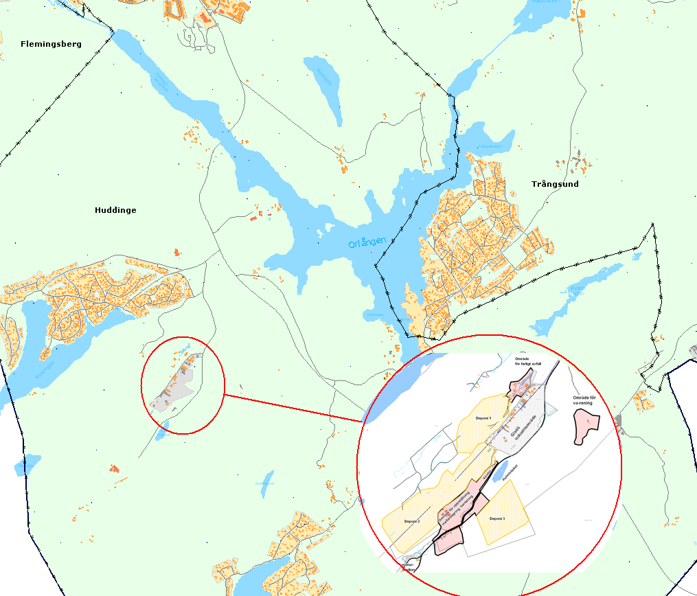 ARBETSOMRÅDE (Kartindex 217) Projektbeskrivning Sofielund SRV Bakgrund Sedan 1975 har SRV sin avfallsanläggning I Huddinge kommun, anläggningen har sedan starten utökats i etapper.