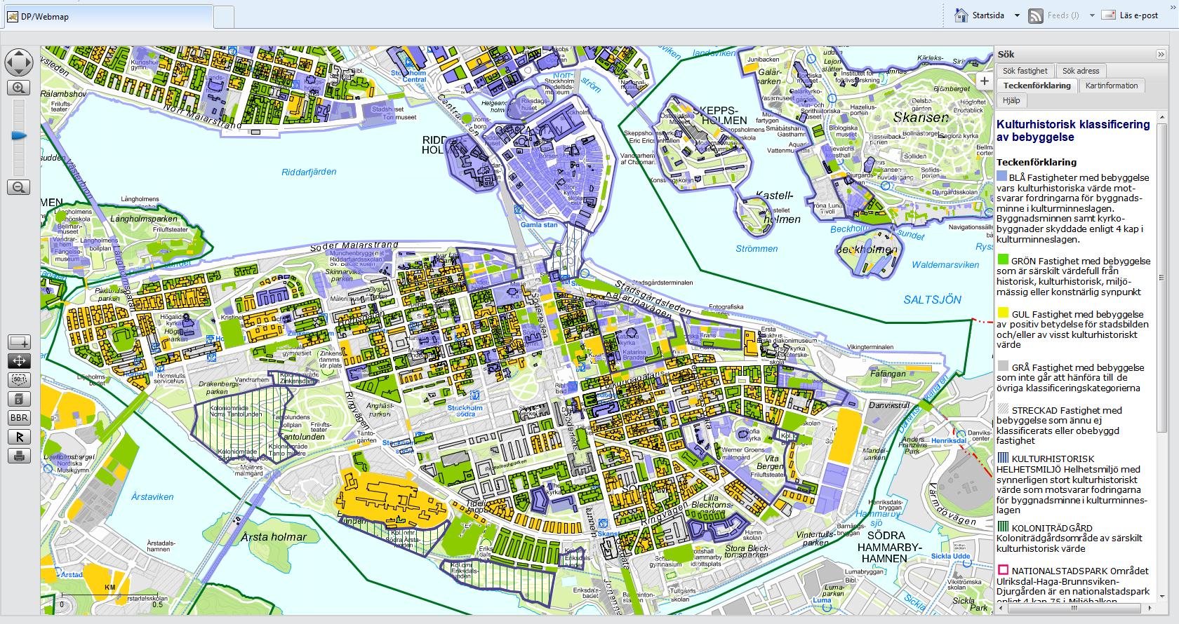 12. Utskrift Gör det utsnitt av kartan du vill skriva ut eller spara (se sidan 4 Zoom- och förflyttningsverktygen) Välj utskrift med skrivarsymbolen. (Använd inte Ctrl + P).