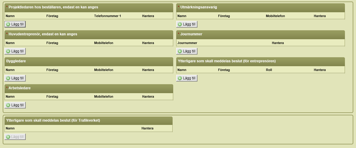 Fiken kontaktuppgifter Ange namn och nummer markerade med asterix, dessa måste fyllas i.