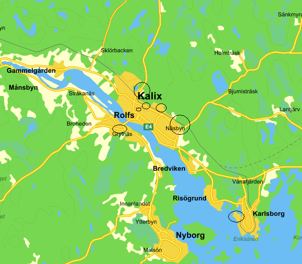 4.2.3 KALIX CENTRALORTSOMRÅDE (Kalix, Rolfs - Grytnäs, Innanbäcken, Bredviken, Risön, Karlsborg).