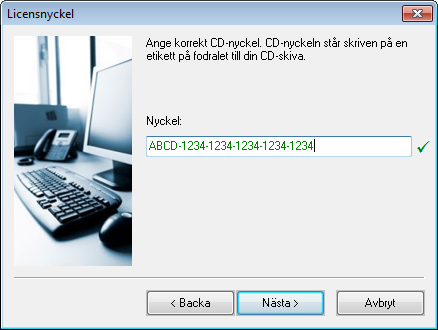 48 SamLogic Visual Installer 2015 - Hjälp Testa Vill du förhandsgranska dialogrutan trycker du på denna knapp. Mer om licensnycklar 7.