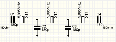 Den typ av filter som beskrivs är den som går under engelska benämningen "ladder-filter". Den intresserade rekommenderas att inköpa boken Experimental Methods in RF Design (EMRFD) av bl.a. W7ZOI (se även http://w7zoi.