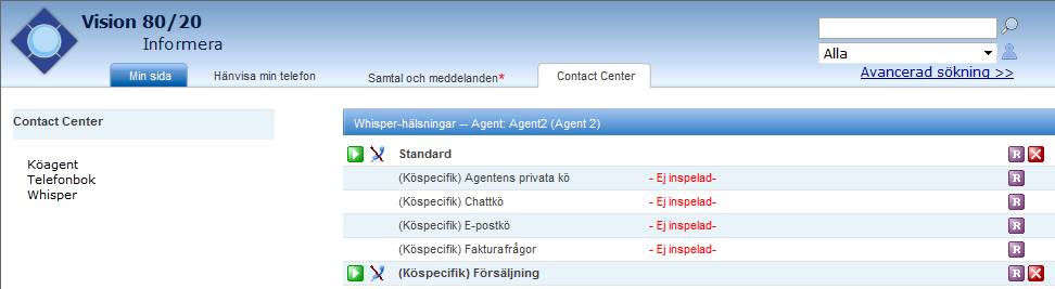 11 Microsoft Lync-integration I detta kapitel kommer de allra vanligaste funktionerna i Microsoft Lync som är relevanta för Vision 80/20 att beskrivas.