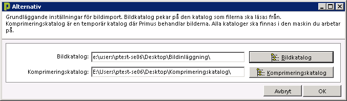 Primus Generell vägledning 50 Navigera fram till rätt mapp och markera bildfilen genom att dubbelklicka på den eller markera filen och klicka på Öppna.