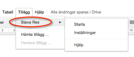 Om lärplattor och tillägg När det gäller lärplattor fungerar Stava Rex i webbläsarappar (t.ex. Safari eller Chrome) i det s.k. skrivbordsläget.