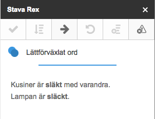 De vanligaste meddelandena Här följer en förklaring av de vanligaste meddelandena i Stava Rex-rutan. 1.
