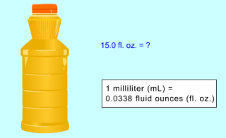 Ex. Hur många liter vatten i flaskan?