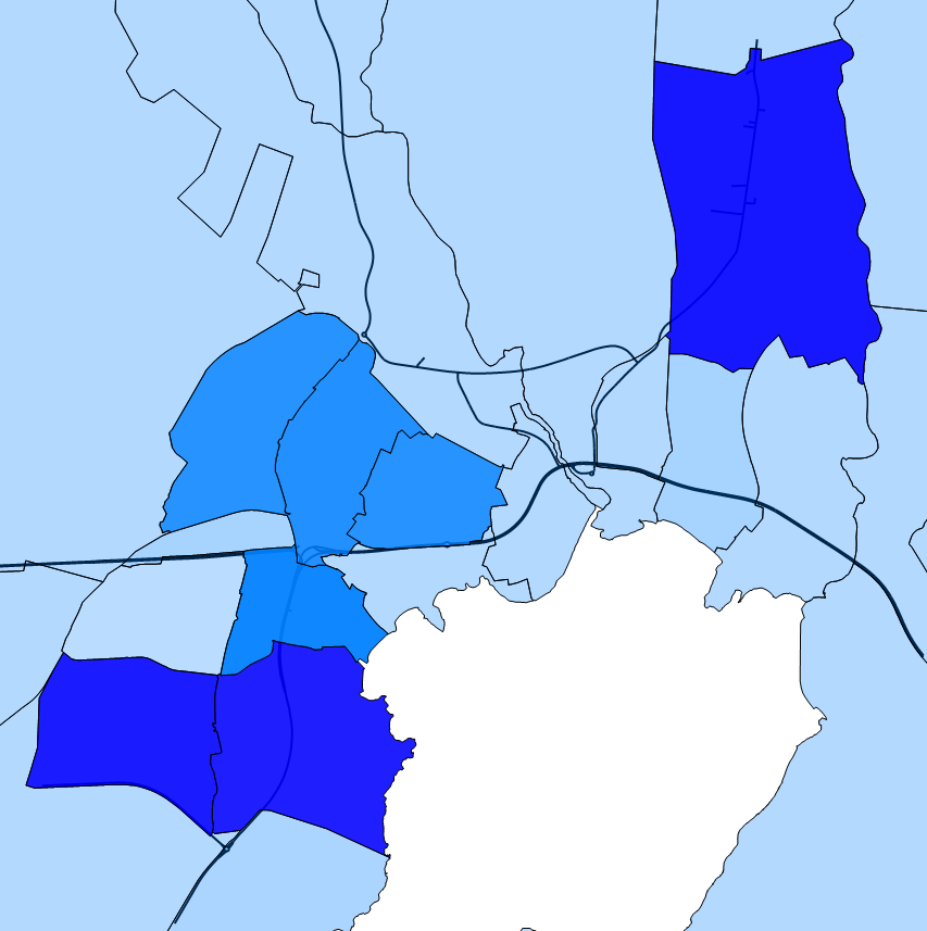 47 % av alla barn i ekonomiskt utsatta hushåll i Karlskoga återfinns i de tre mest utsatta bostadsområdena.