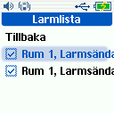 Larmmottagning Aktivera en inlagd sändare. TREX 2G kommer att pipa och ett popup fönster visar larmet.