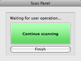 Scan Panel Scan Panel är en programvara för att styra skanningsåtgärder såsom matning av dokument och att stoppa skanning när flera dokument skannas efter varandra.