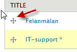 Interna länkar (länkar inom Internwebben) Om du behöver länka till en annan sida i systemet i brödtexten, måste du använda funktionen Linkit.