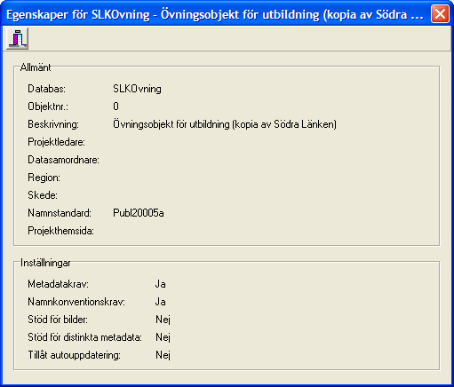 Byt Objekt Används för att byta objekt utan att avsluta Chaos. Objekt väljs i listan och öppnas med knappen OK. För ytterligare beskrivning se kapitel 3, avsnitt Inloggning.