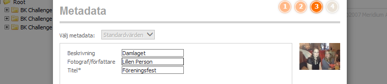 Tips! För att markera flera filer samtidigt håller du ner Ctrl medans du klickar på filerna med musen När alla filer är valda klicka på NÄSTA.