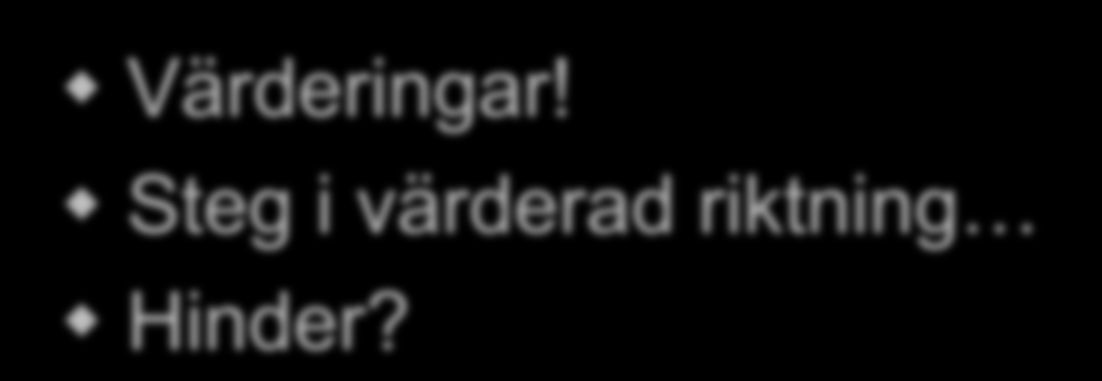 Värderingar!