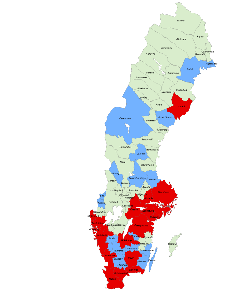 Starkare koppling till storstaden ett framgångsrecept Kartan till vänster illustrerar beräkningar som WSP gjort kring hur tillväxten i förvärvsinkomster kan förväntas fördelas fram till 2030.