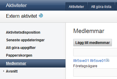 3. Klicka på Lägg till medlemmar. 4. Gör något a följande: Så här lägger du till enskilda personer: a. Välj Person i listrutan Medlemmar. b.