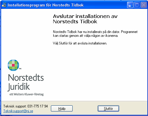 Installationsparametrar. Installera. Här anger man sökvägen till den gemensamma databasen. Den sökväg som anges här kommer sedan att läggas in på arbetsplatserna när arbetsplatsinstallationen körs.