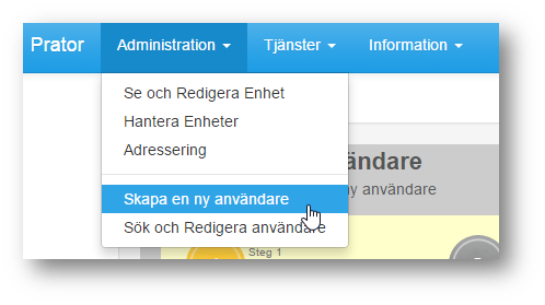 8 Prator - Admin 5.0.0 Värdet för antal misslyckade inloggningsförsök t.ex. 5 försök, sätts av EVRY och gäller för hela Prator inom varje landsting.