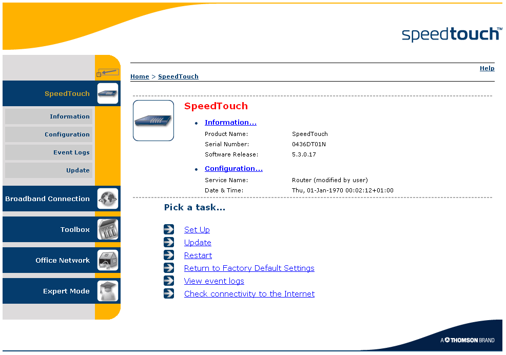 Kapitel 2 Standardinstallation Starta snabbinstallationsguiden Du kan alltid starta snabbinstallationsguiden från de inbäddade webbsidorna.