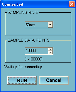 Elma DT 178A side 23 7. Run,Click icon to read real-time data from the DATA LOGGER.