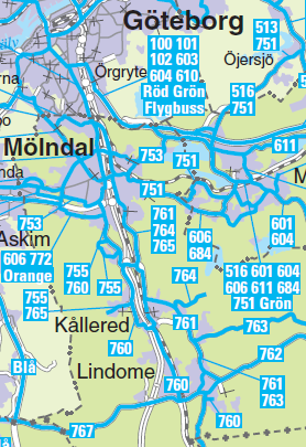 var centralt placerade i Mölndal, medan en bil stod i Eklanda. Denna bil togs dock bort vid årsskiftet 2008/2009 då den gick med förlust. Hushållen i Eklanda kontaktades under september 2008.