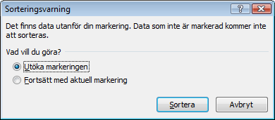 Observera att du inte kan ändra befintliga fältnamn eller lägga till nya, när du arbetar i formulärläget. Lägg märke till att bladets namn visas i namnlisten till formuläret.