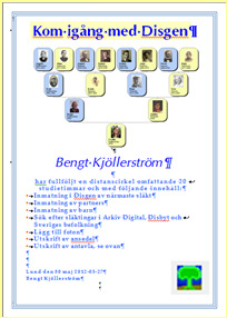 Öka antalet generationer Lägg till en generation Dubbelt så brett papper dvs A2 Samma inställningar kan användas På A0 papper kan 5 generationer anor få plats Skriv ut en pdf-fil och lämna den till