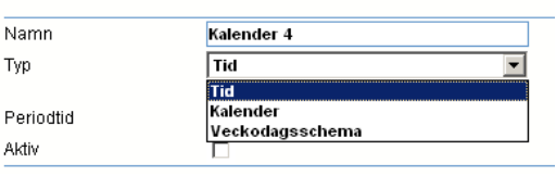 9 Tidsstyrning 9 Tidsstyrning är en del av funktionaliteten i WMPro. Detta kapitel beskriver hur man tittar på och ändrar tidsstyrningar. 9.1 Kalendrar Tidsstyrning används för att utföra någonting vid vissa tidpunkter eller erhålla viss funktionalitet under vissa tider.