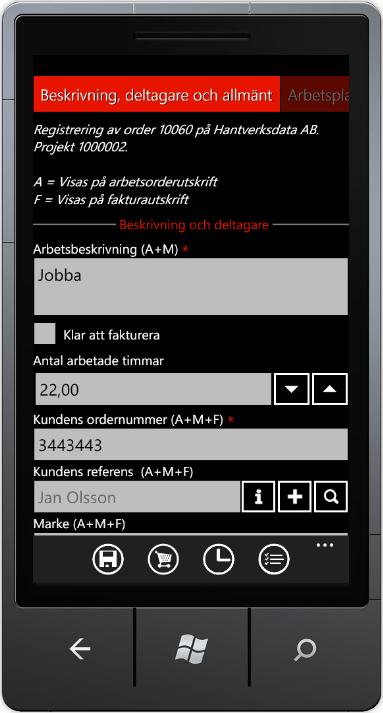 Registrering av artiklar på order För att registrera artiklar på ordern så trycker du på symbolen artiklar öppnas.