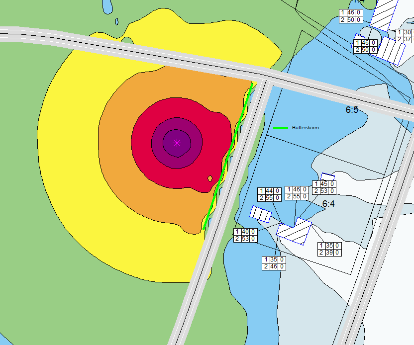 Resultatet av testerna visar att bullret från verksamheterna går att begränsa med hjälp av avskärmningar mellan verksamhet och bostad, exempelvis genom att sätta skärmar runt lager-/lastplatser.