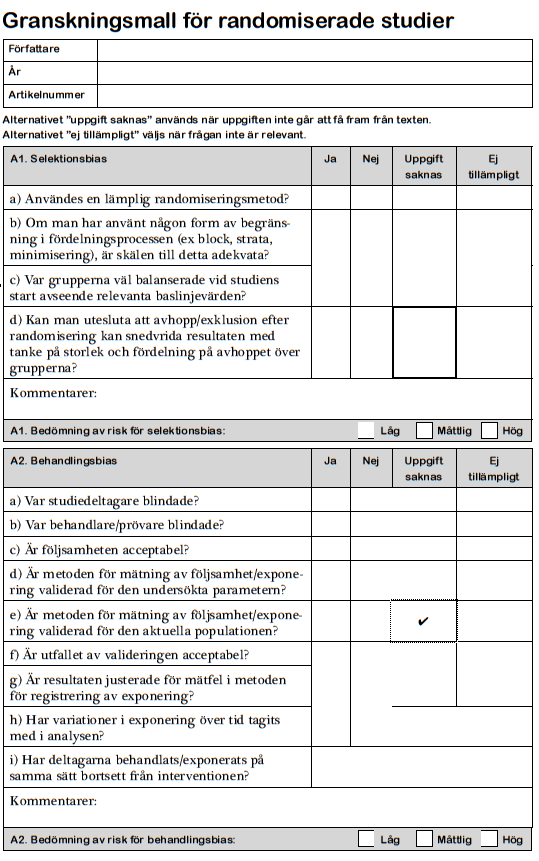 Bilaga 1 granskningsmall