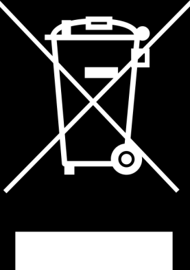 produkter Enheten är märkt med symbolen för korsade soptunnan, i enlighet med EUdirektiv 2002/96 / EG om avfall från elektriska och elektroniska produkter (Waste Electrical and Electronic Equipment -